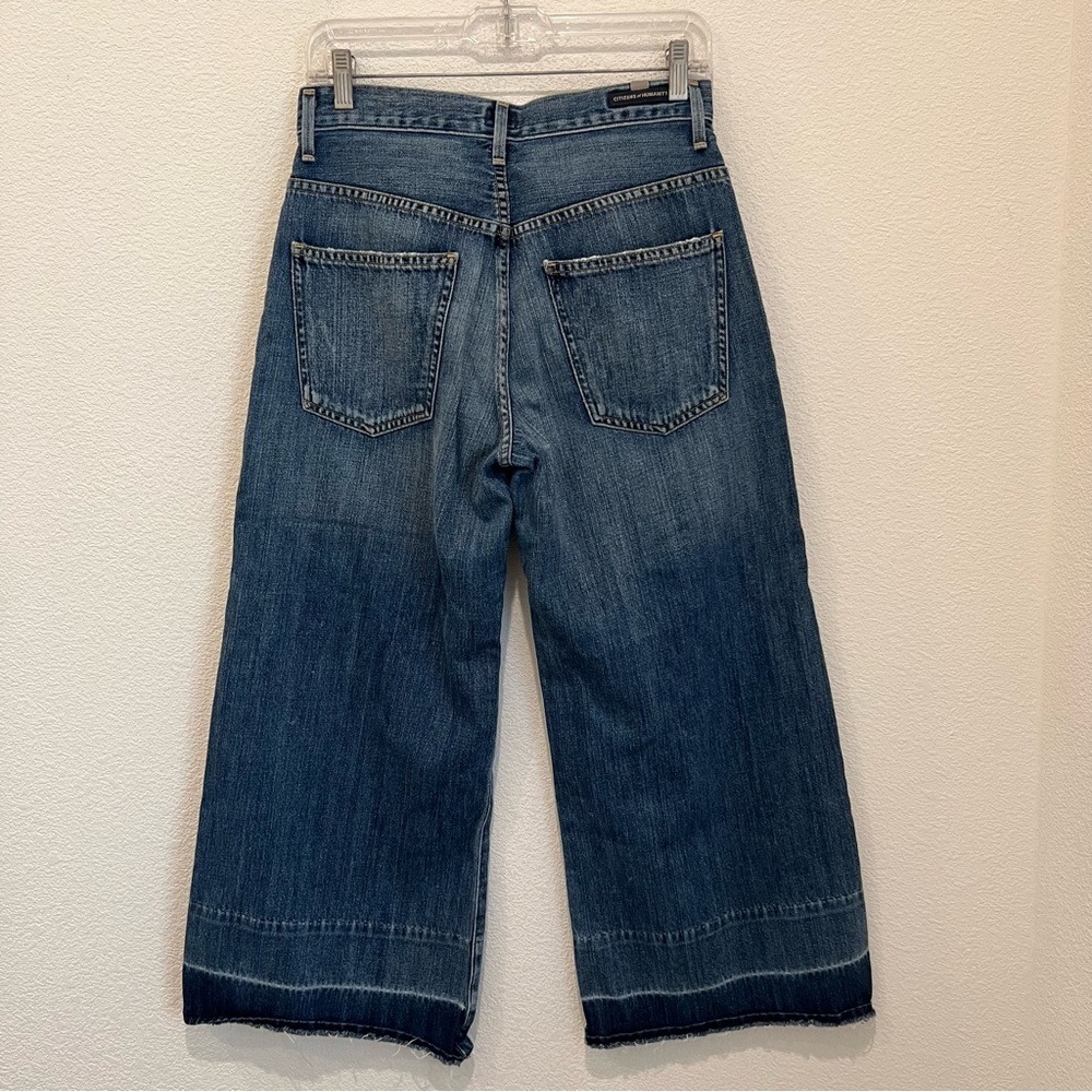 Citizens of Humanity Womens Melanie Cropped Wide Leg Jeans Size 27 Cotton - Picture 9 of 15
